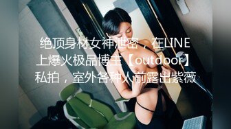 绝顶身材女神泄密，在LINE上爆火极品博主【outdoor】私拍，室外各种人前露出紫薇