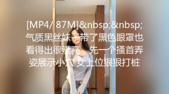 [MP4/ 87M]&nbsp;&nbsp;气质黑丝妹子带了黑色眼罩也看得出很漂亮，先一个搔首弄姿展示小穴 女上位狠狠打桩