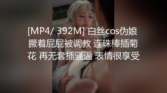 [MP4/ 392M] 白丝cos伪娘 撅着屁屁被调教 连珠棒插菊花 再无套插骚逼 表情很享受