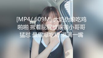 [MP4/ 609M] 大奶伪娘吃鸡啪啪 撅着屁屁被眼镜小哥哥猛怼 最后爆吃精 满满一嘴