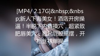 [MP4/ 2.17G]&nbsp;&nbsp;新人下海美女！酒店开房操逼！半脱下内裤摸穴，超紧致肥唇美穴，翘起屁股摇摆，开档丝袜爆操