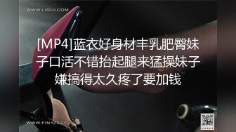 [MP4]蓝衣好身材丰乳肥臀妹子口活不错抬起腿来猛操妹子嫌搞得太久疼了要加钱